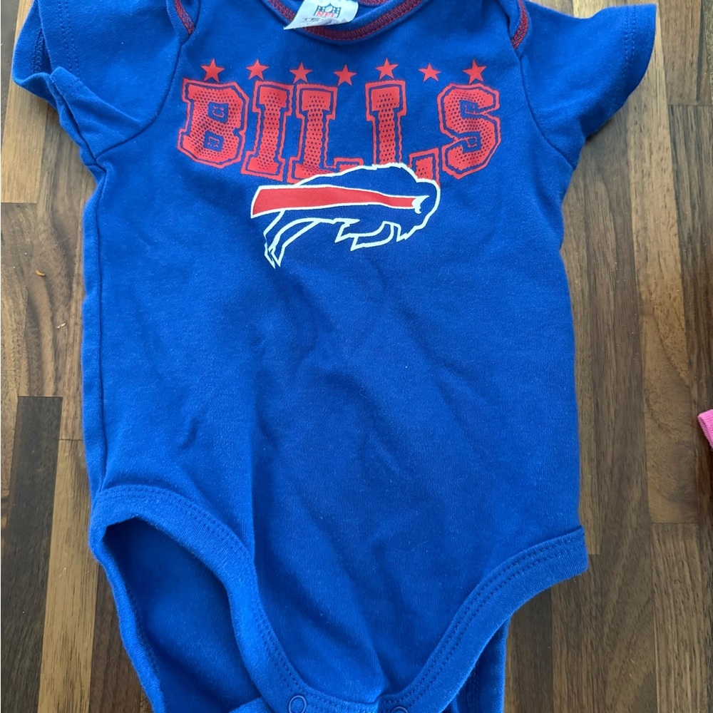 NFL Blue and Red Baby Onesie